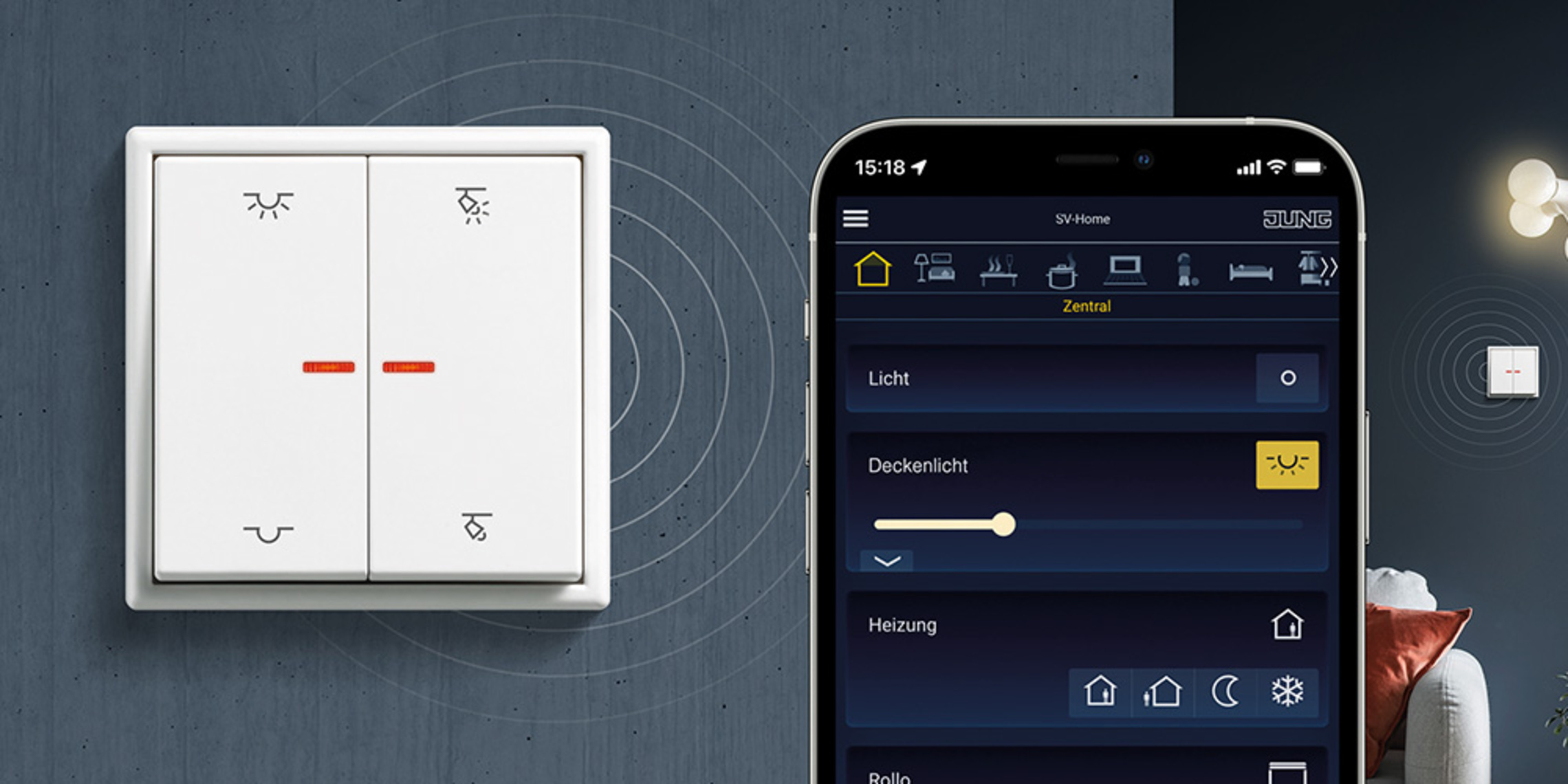 KNX RF Taster bei AP Elektrotechnik in Backnang
